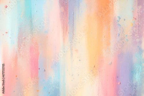 colorful pastel water paint background with abstract art on white paper