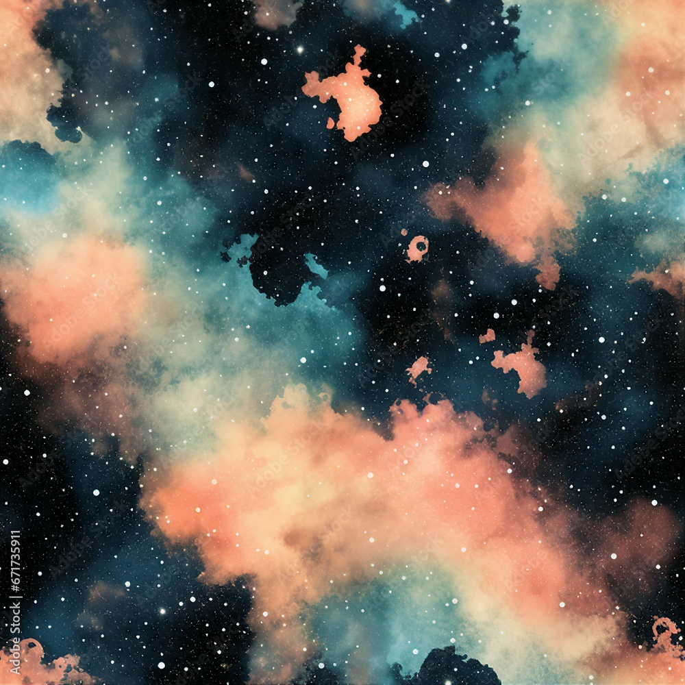 Acid Washed Galaxy Starscape Pattern Acid Washed Galaxy Starscape Pattern