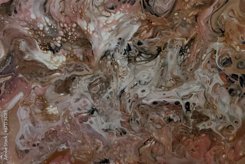 Acrylic painting. Fluid art. Marble texture abstract background. Vector illustration.