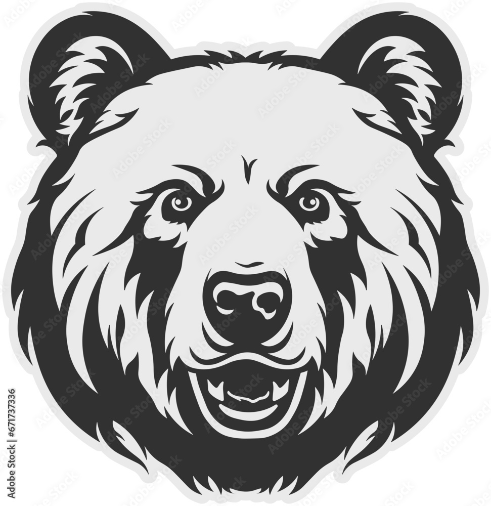 black and white silhouette of a bear without background black and white silhouette of a bear without background