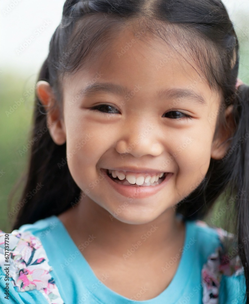 Asiatic Child Closeup Asiatic Child Closeup