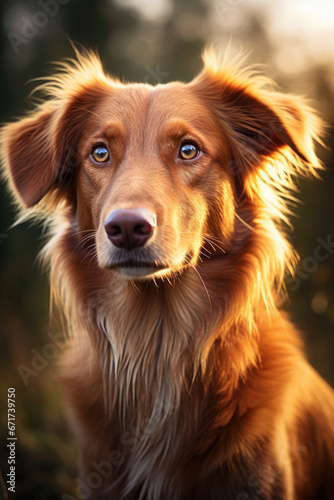 Portrait of a beautiful dog outdoors © Veniamin Kraskov