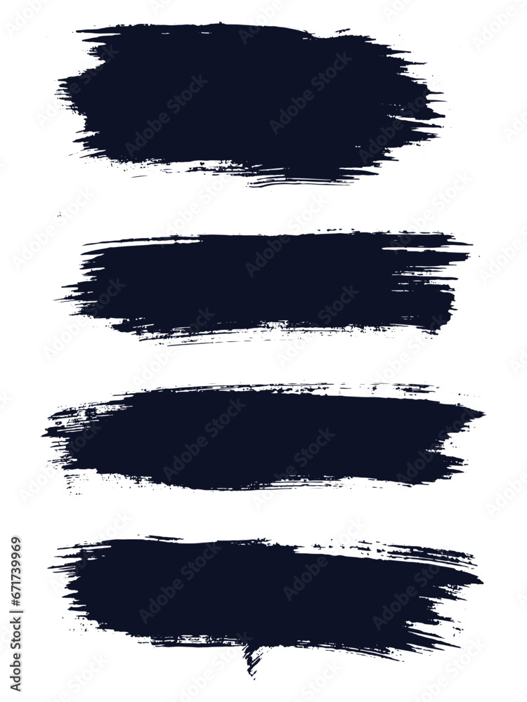 Painted black color texture brush stroke background