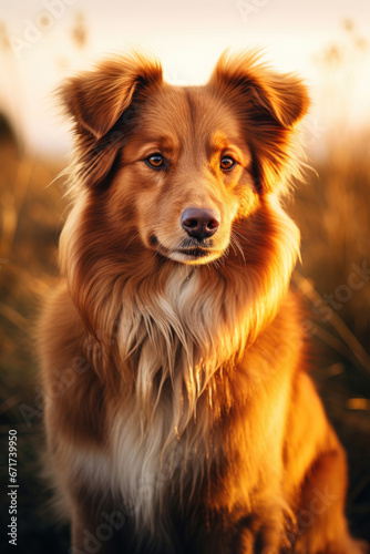 Portrait of a beautiful dog outdoors © Veniamin Kraskov