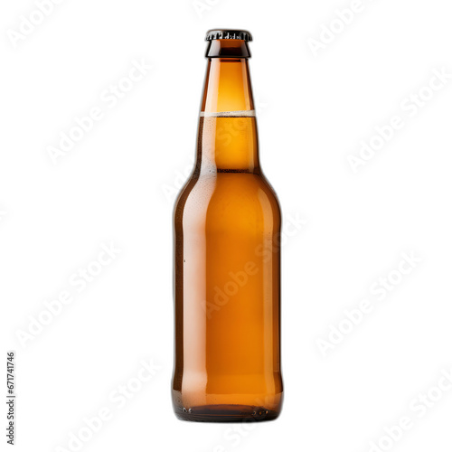 bottle of beer isolated on transparent or white background, png
