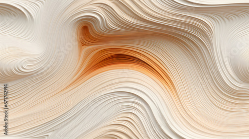 Textured ceramic with spiral grooves in natural tones photo
