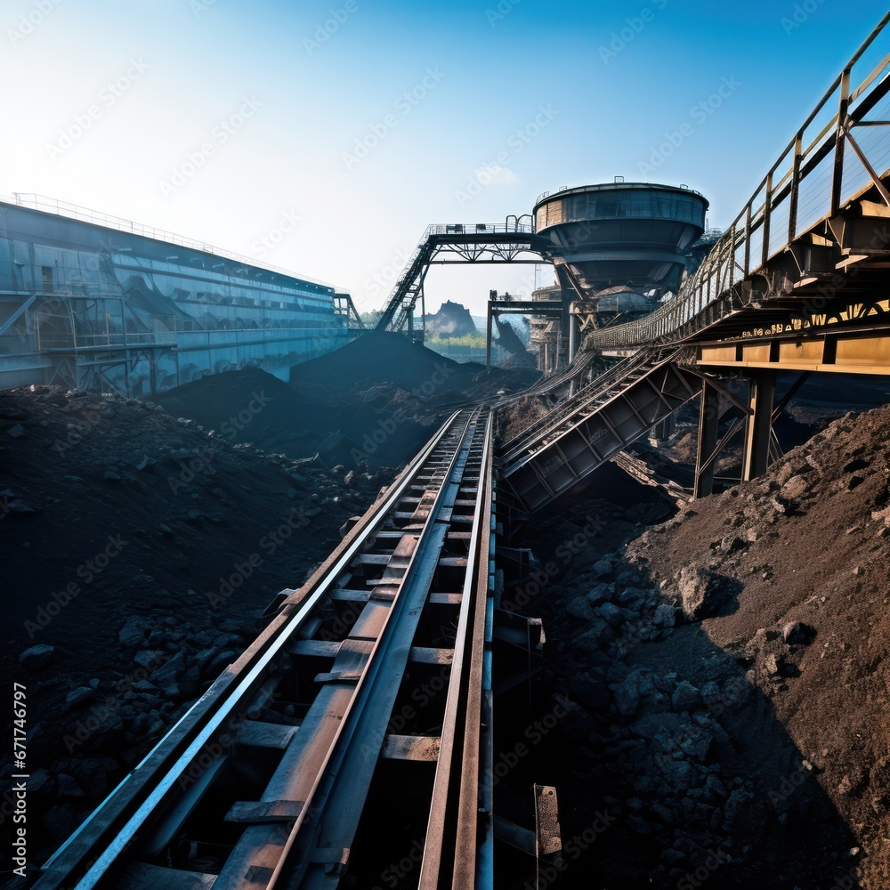Conveyor at coal mine