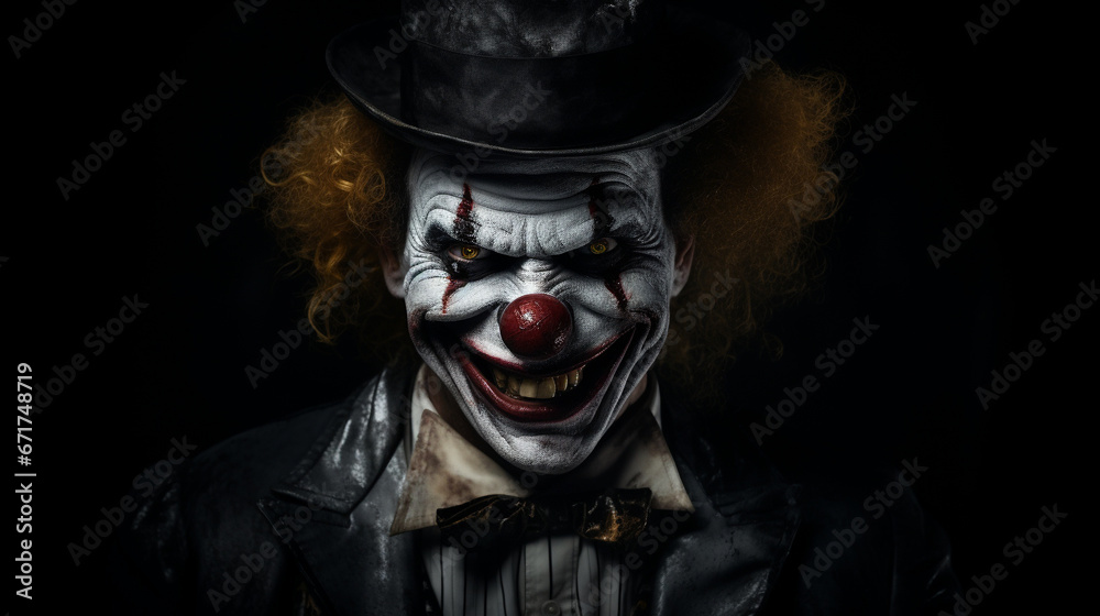 Portrait of the Halloween Clown
