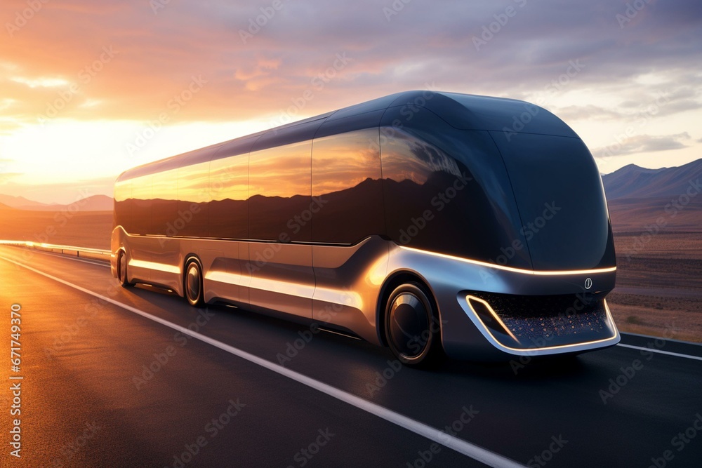Future trucking technology. Generative AI