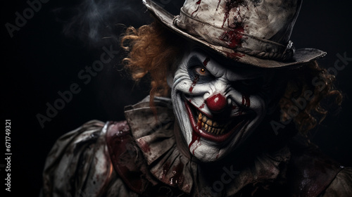 Portrait of the Halloween Clown
