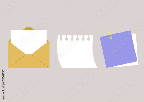 A collection of paper templates designed for use in graphic design to enhance and illustrate text