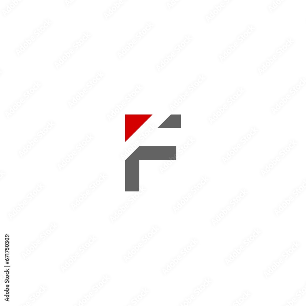 Letter F logo icon isolated on white Letter F logo icon isolated on white