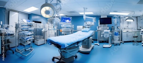 Wallpaper Mural Equipment and medical devices in modern operating room. Torontodigital.ca