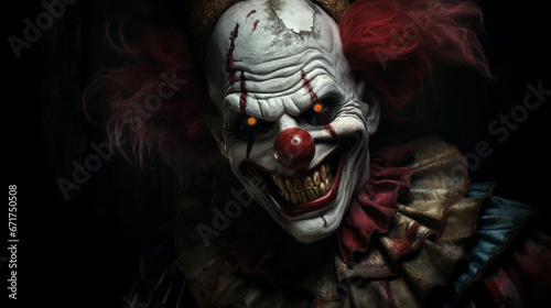 Portrait of the Halloween Clown 