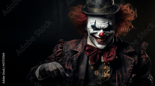 Portrait of the Halloween Clown 