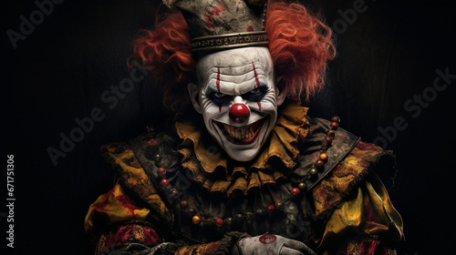 Portrait of the Halloween Clown
