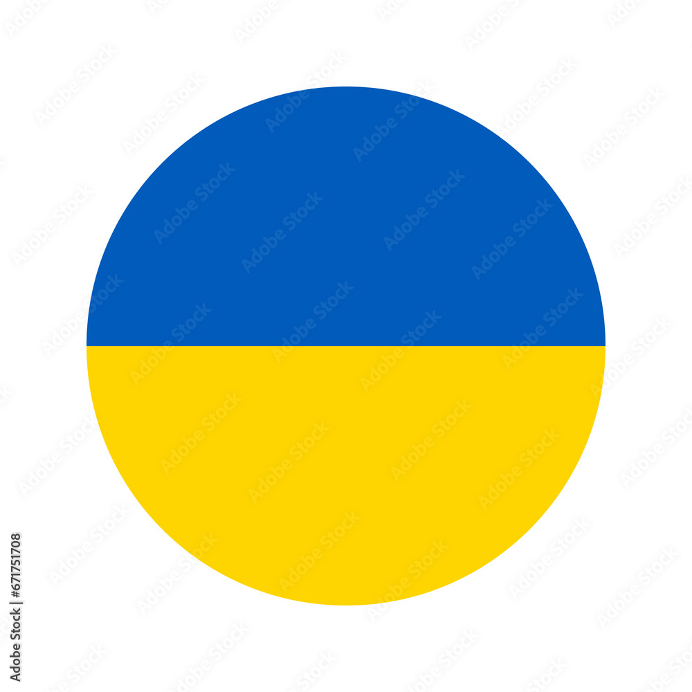 Ukraine flag simple illustration for independence day or election