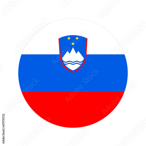 Slovenia flag simple illustration for independence day or election