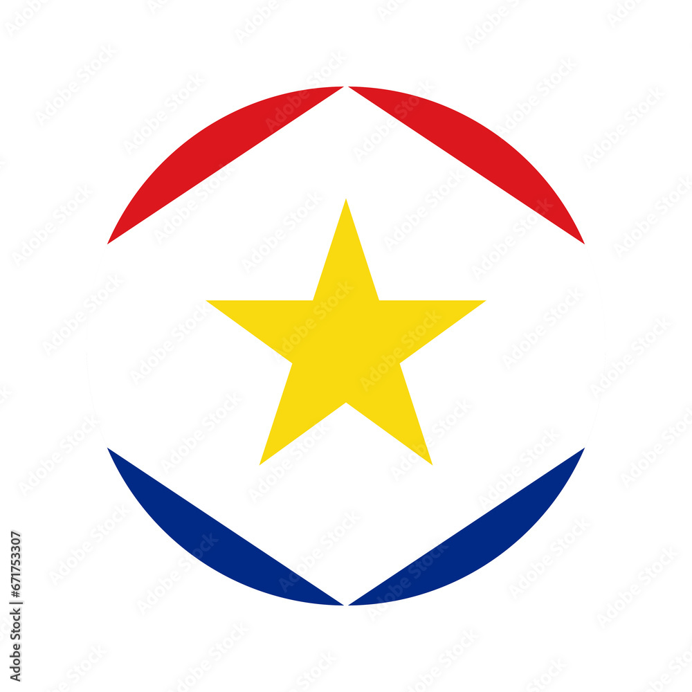 Saba flag simple illustration for independence day or election Saba flag simple illustration for independence day or election