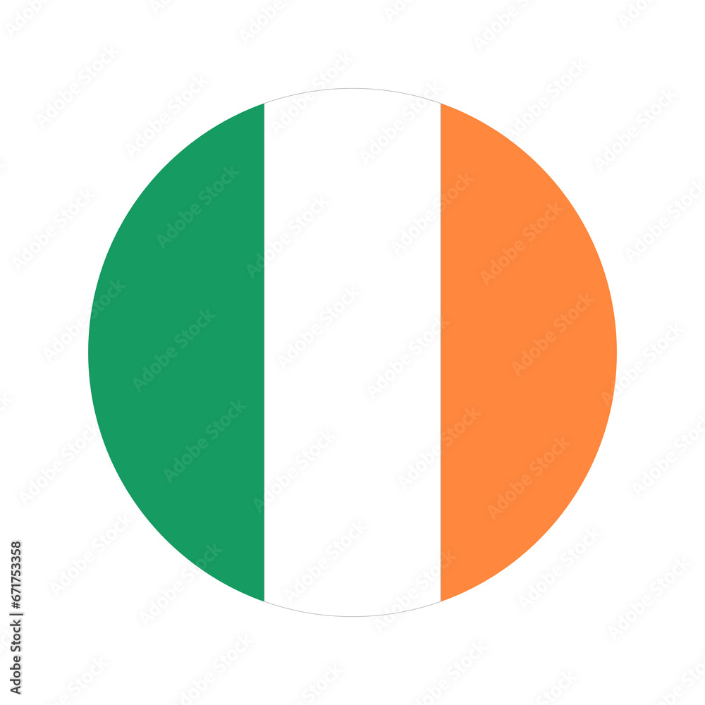 Ireland flag simple illustration for independence day or election Ireland flag simple illustration for independence day or election