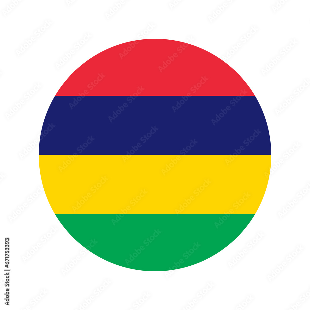 Mauritius flag simple illustration for independence day or election Mauritius flag simple illustration for independence day or election