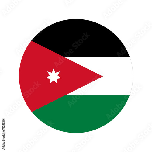 Free Download Jordan flag simple illustration for independence day or election - GFXLoad
