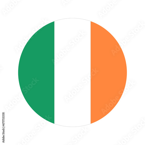 Ireland flag simple illustration for independence day or election