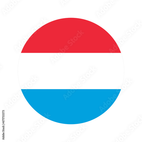 Luxembourg flag simple illustration for independence day or election