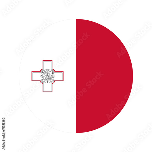 Malta flag simple illustration for independence day or election