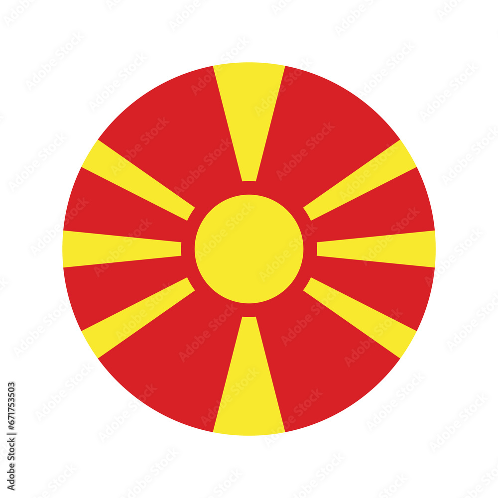 Macedonia flag simple illustration for independence day or election Macedonia flag simple illustration for independence day or election