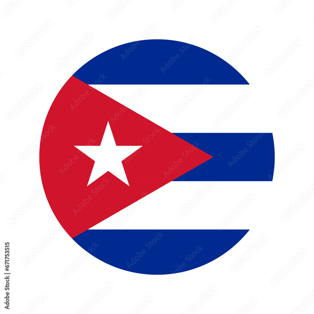 Cuba flag simple illustration for independence day or election Cuba flag simple illustration for independence day or election
