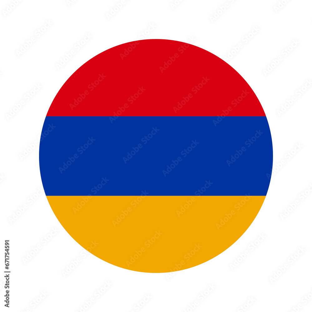 Fototapeta premium Armenia flag simple illustration for independence day or election