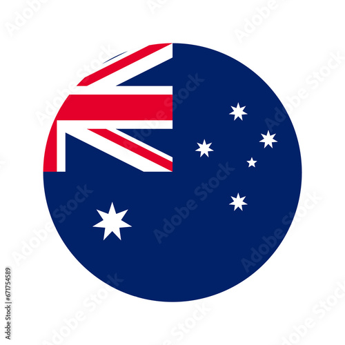 Australia flag simple illustration for independence day or election