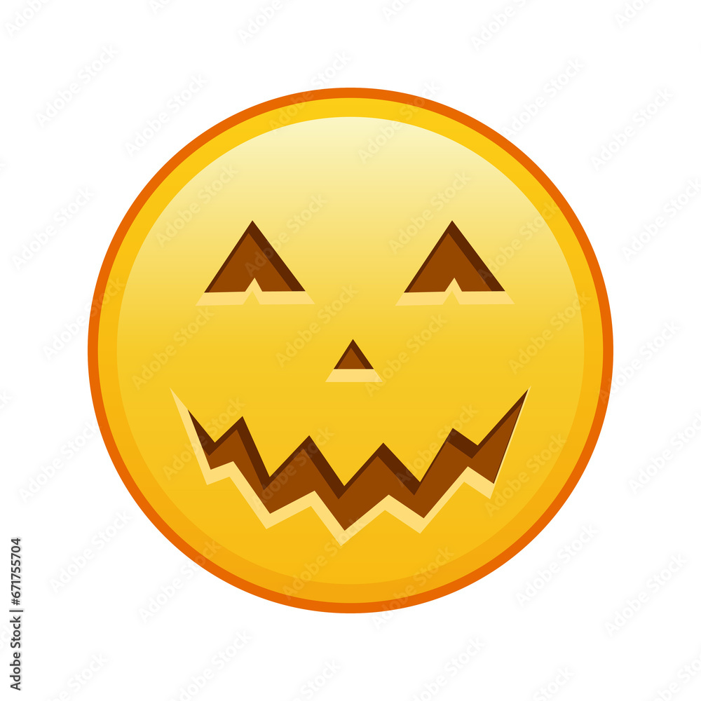 Scary halloween face Large size of yellow emoji smile Scary halloween face Large size of yellow emoji smile