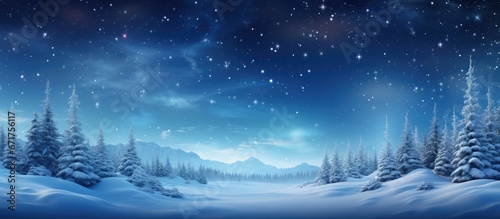 Background of a winter night
