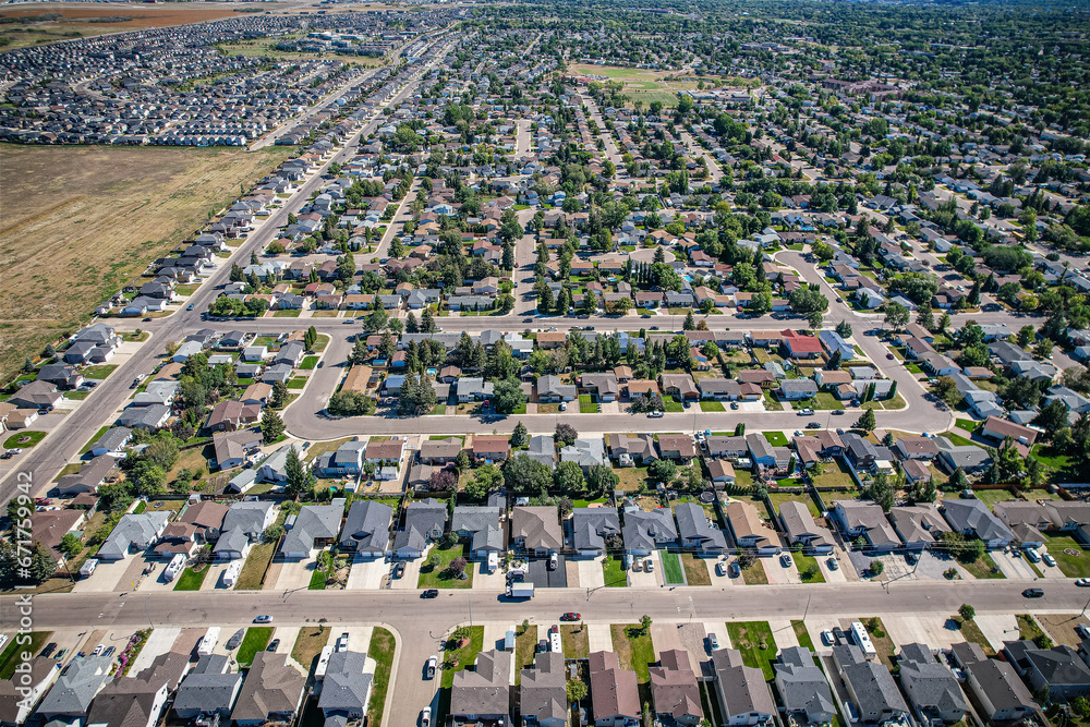 Obraz premium Dundonald neighborhood of Saskatoon