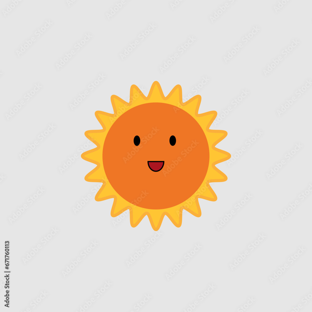 Smiling Sun vector illustration design
