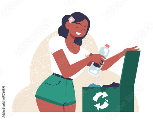 Sustainable lifestyle vector concept