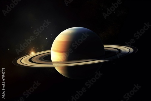 Saturn, the sixth planet from the sun, is the second largest planet in the solar system. It is a gas giant with a ring system. Generative AI