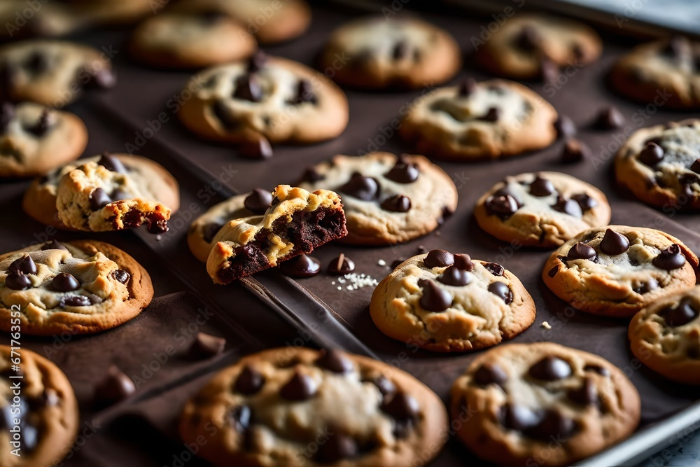 cookies with chocolate cookies with chocolate