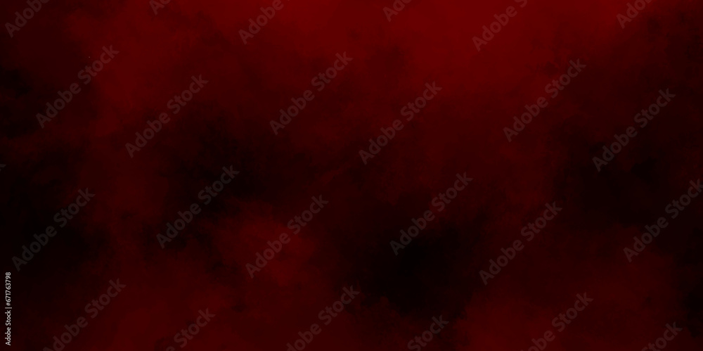 Dark paper background illustration with soft red vintage or antique distressed texture on borders in dark crimson red or beige color, elegant solid plain white background with faint marbled sponge.