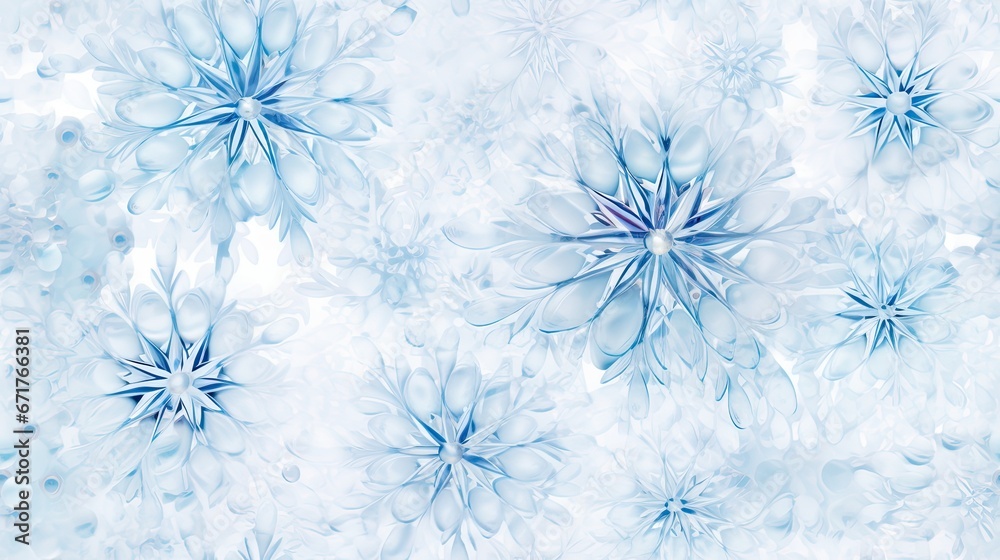 a blue and white background with snowflakes in the middle of the image and snow flakes in the middle of the image. generative ai a blue and white background with snowflakes in the middle of the image and snow flakes in the middle of the image. generative ai