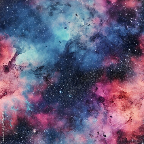 Acid Washed Space Galaxy Texture Pattern
