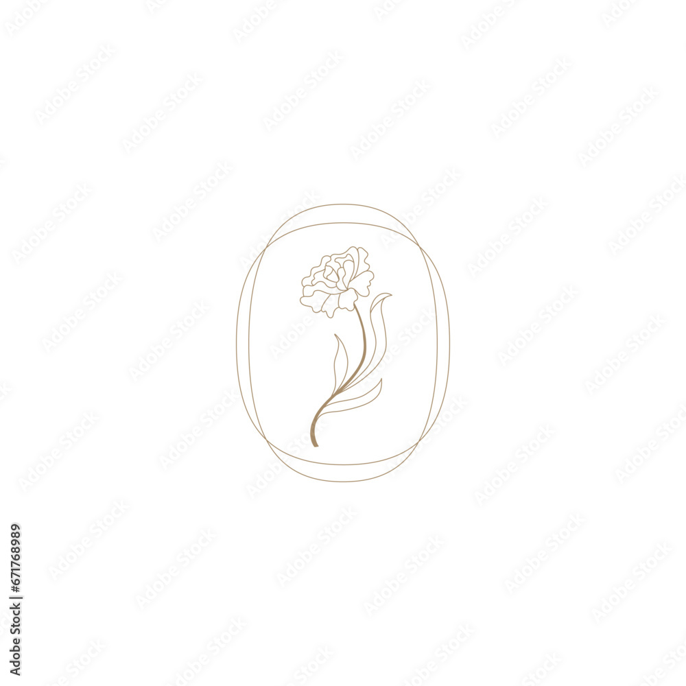 Vector set of logo design templates and graphic elements, organic cosmetic, floral illustration in simple linear hand drawn style, plants and flowers Vector set of logo design templates and graphic elements, organic cosmetic, floral illustration in simple linear hand drawn style, plants and flowers