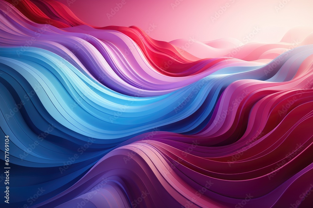 Colorful abstract background with smooth wavy lines. 3d render Colorful abstract background with smooth wavy lines. 3d render
