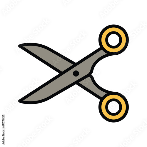 Scissors icon design, illustration design 