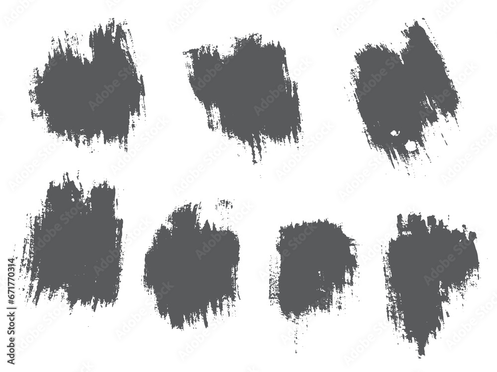 Vector collection of black paint brush stroke Vector collection of black paint brush stroke