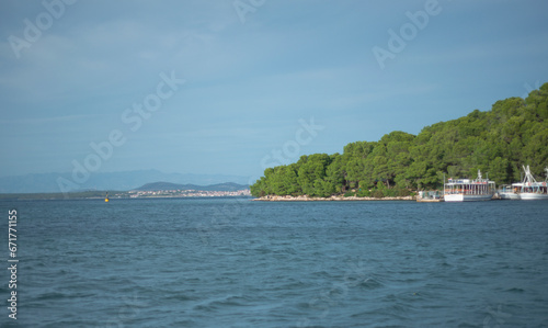 The view from Przina beach on the island of Vrgada