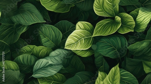  a close up of a green leafy plant with lots of green leaves on the top of the leaves and bottom of the leaves. generative ai