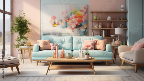 pastel interior home design